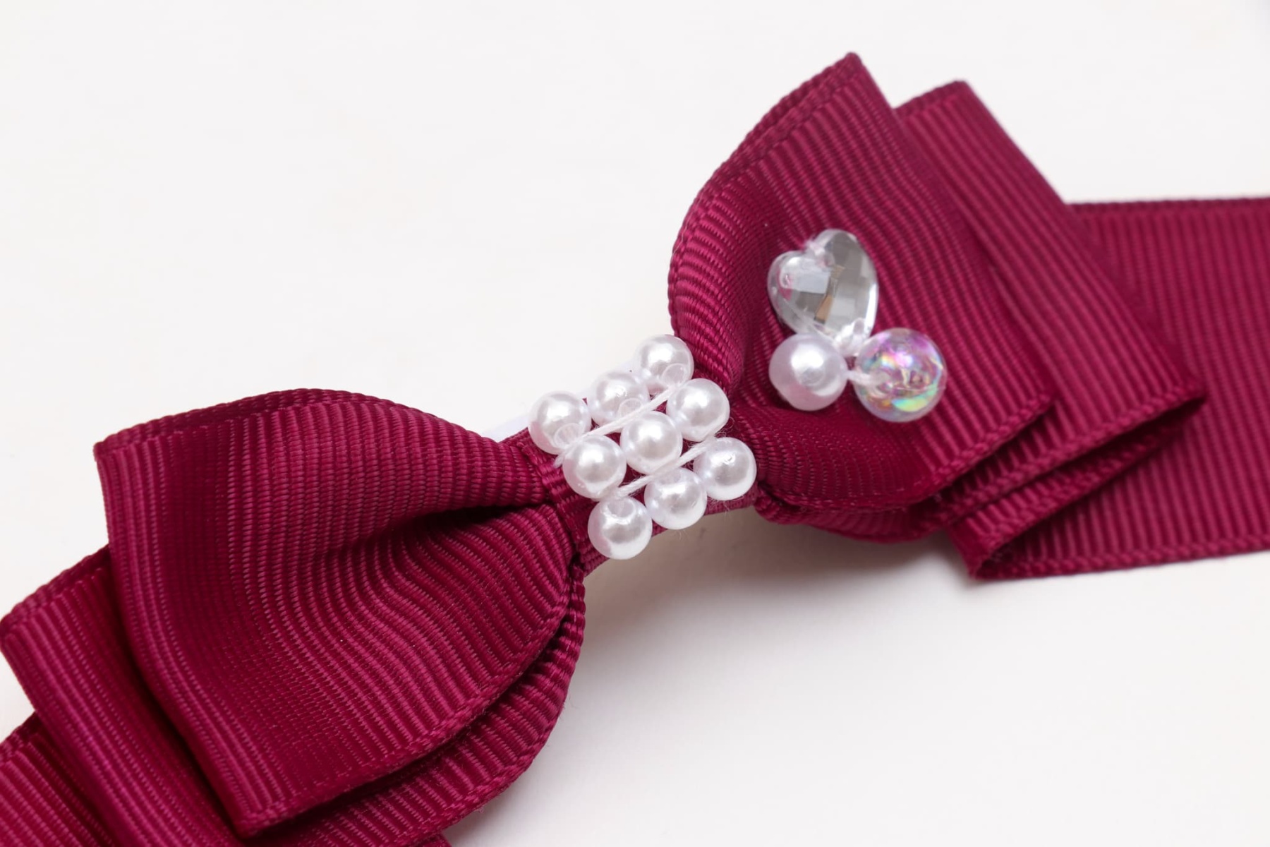 秋限定色【角度一定スタンド式】きゃんナナ姫リボンバレッタ