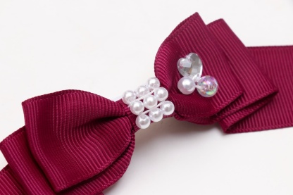 秋限定色【角度一定スタンド式】きゃんナナ姫リボンバレッタ