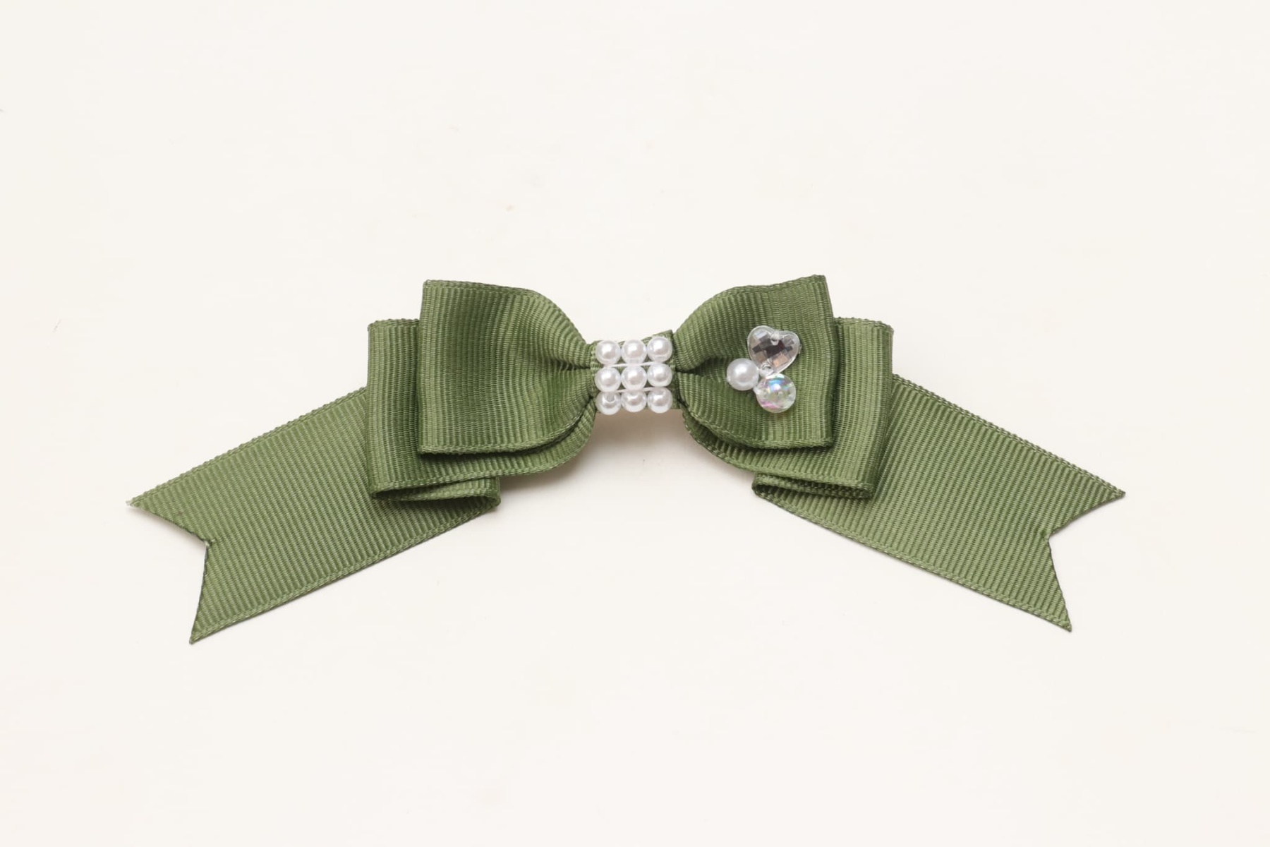 秋限定色【角度一定スタンド式】きゃんナナ姫リボンバレッタ