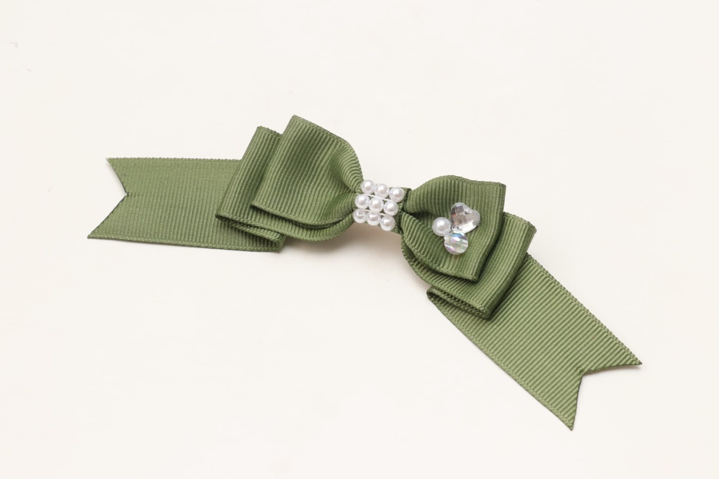 秋限定色【角度一定スタンド式】きゃんナナ姫リボンバレッタ