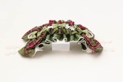 タータンチェックヘッドドレス