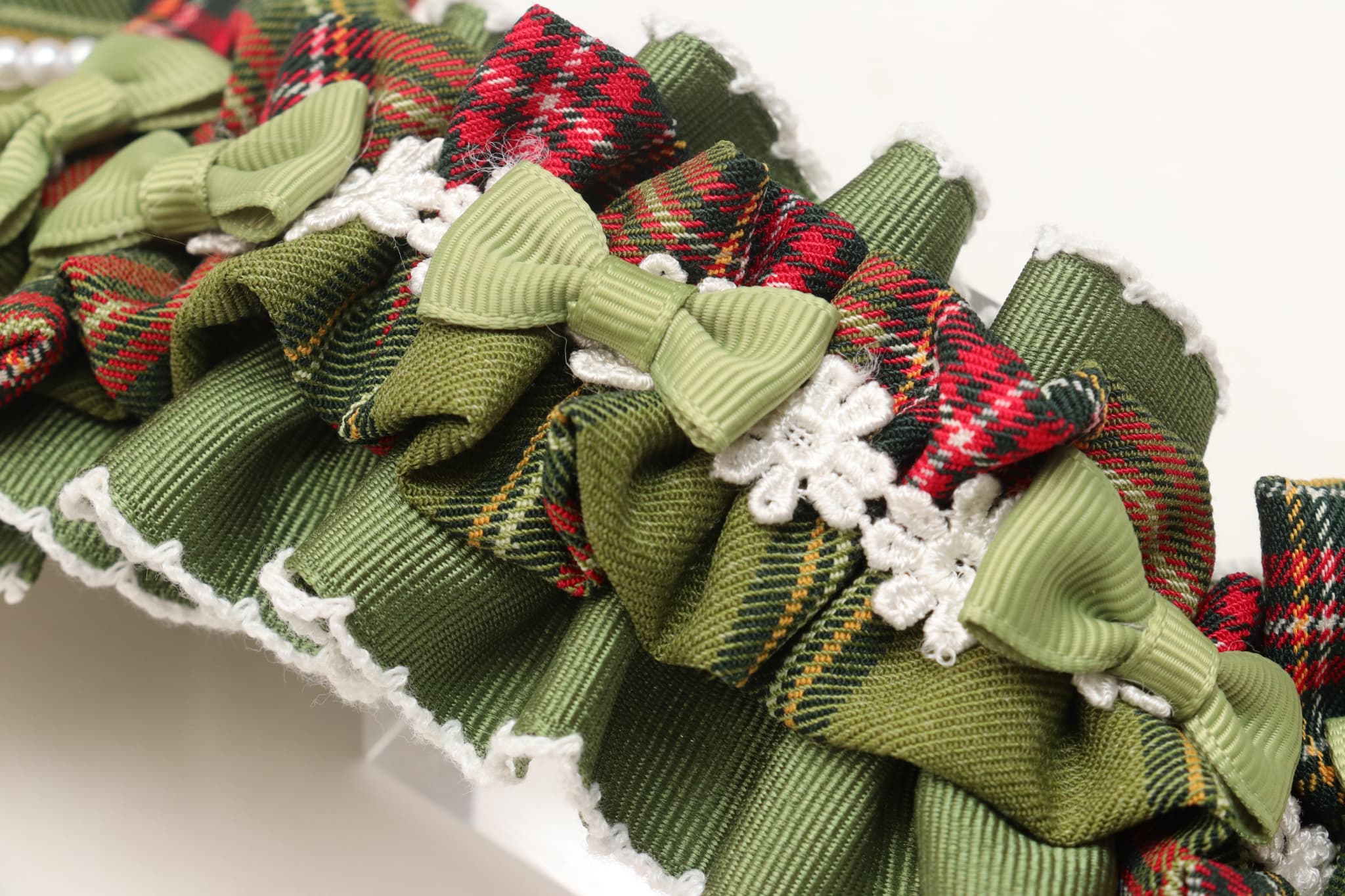 タータンチェックヘッドドレス