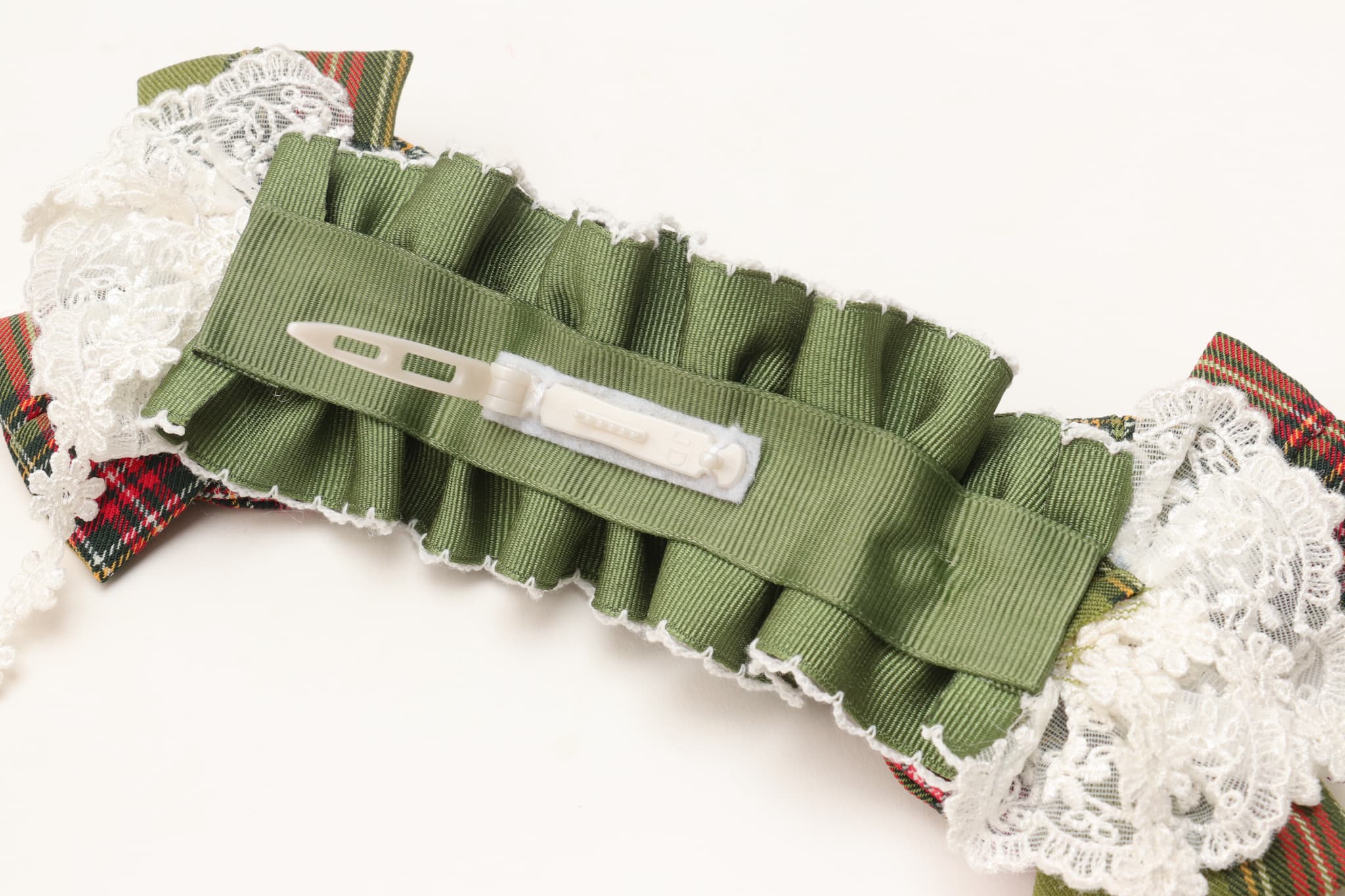 タータンチェックヘッドドレス