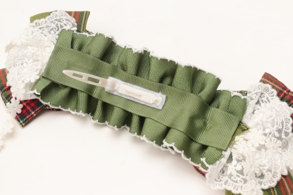 タータンチェックヘッドドレス