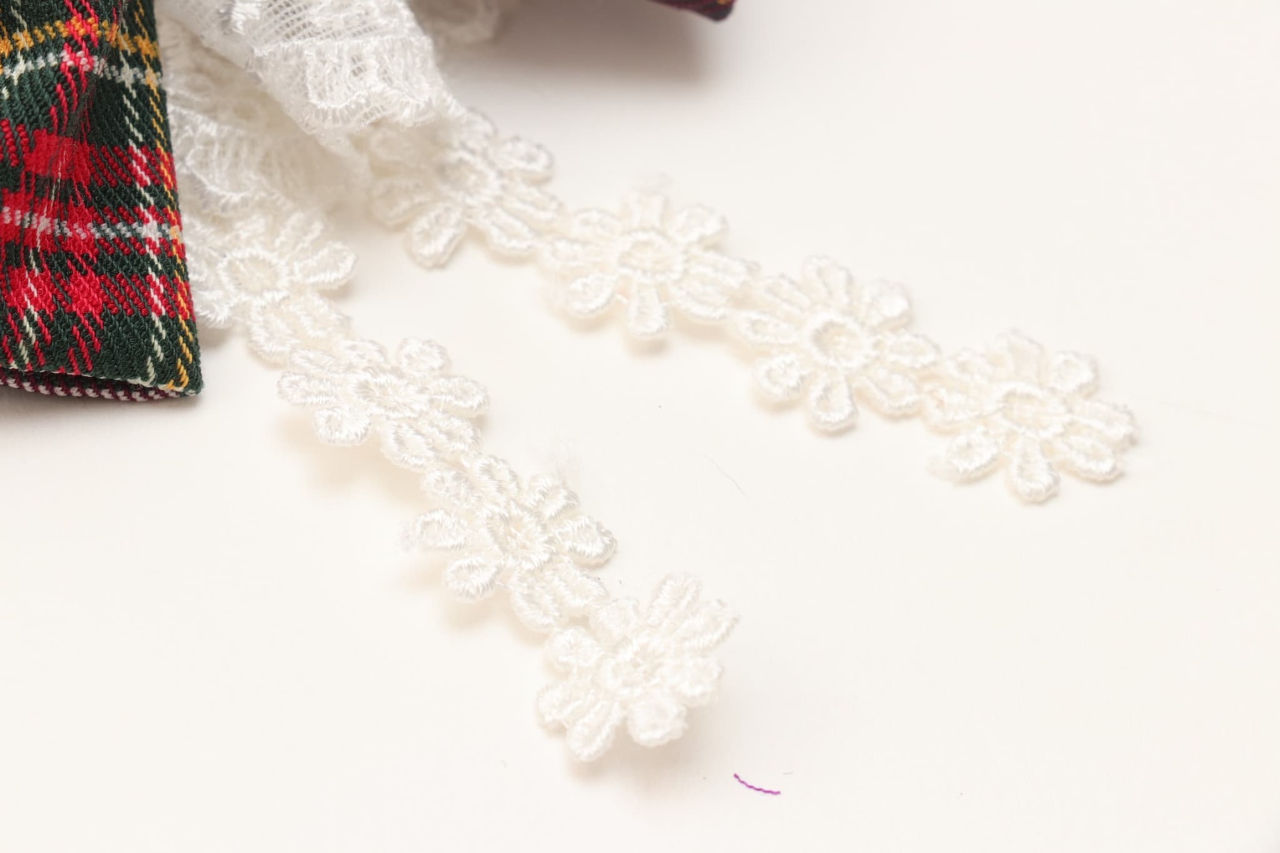 タータンチェックヘッドドレス