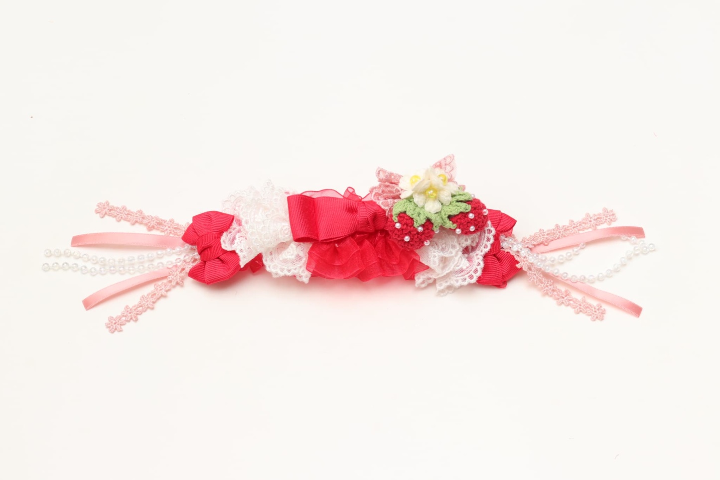 HD-032 いちごデコレーションヘッドドレス レッド