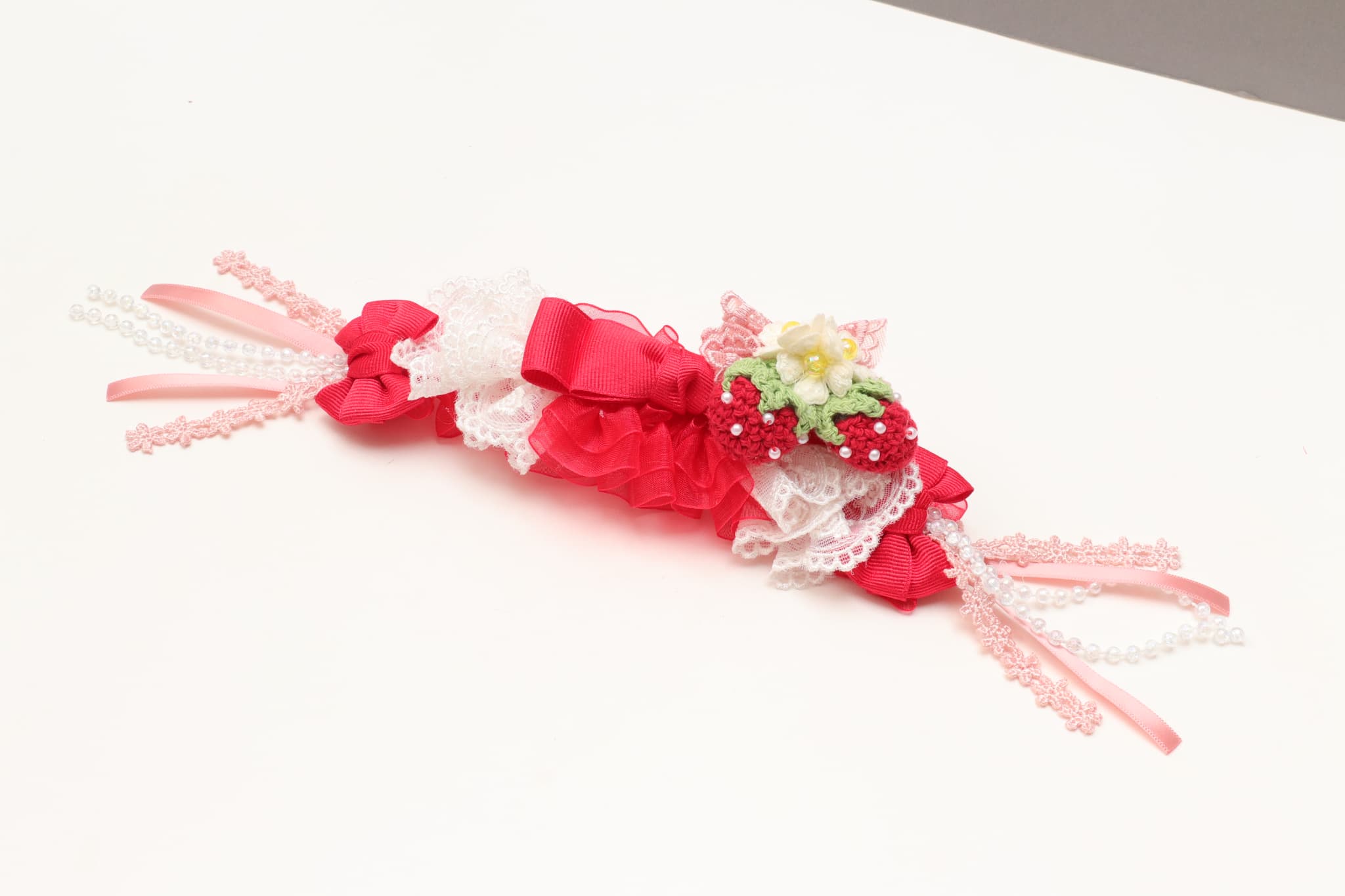 HD-032 いちごデコレーションヘッドドレス レッド