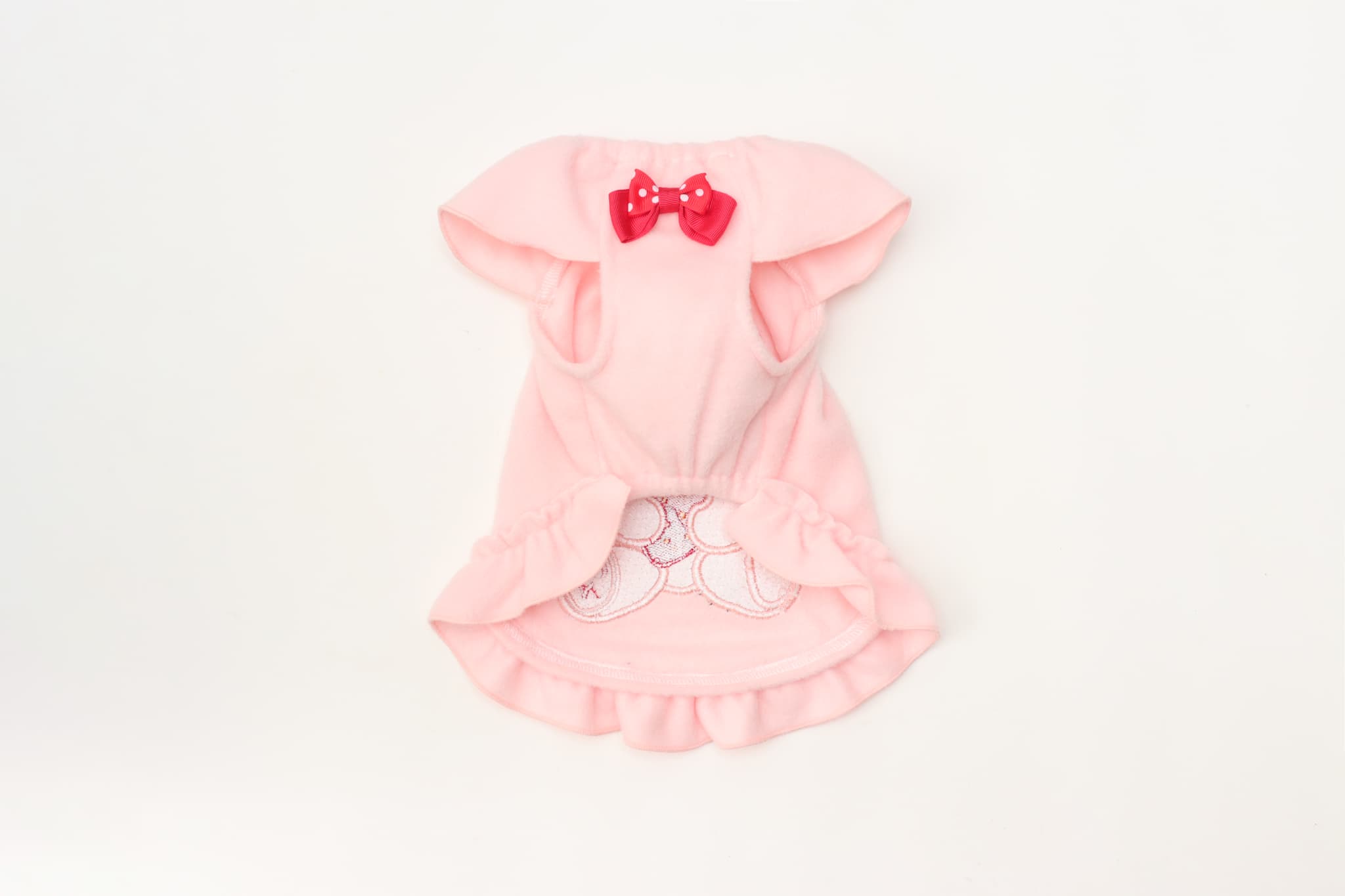 1171くまいちごフリースワンピース