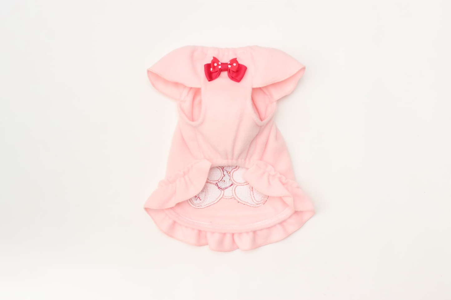 1171くまいちごフリースワンピース