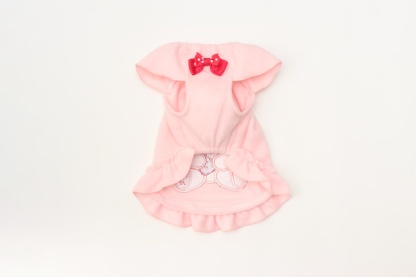 1171くまいちごフリースワンピース