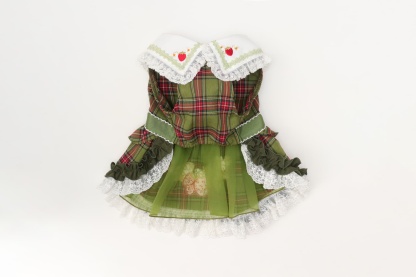 レトロいちごタータンチェックワンピース