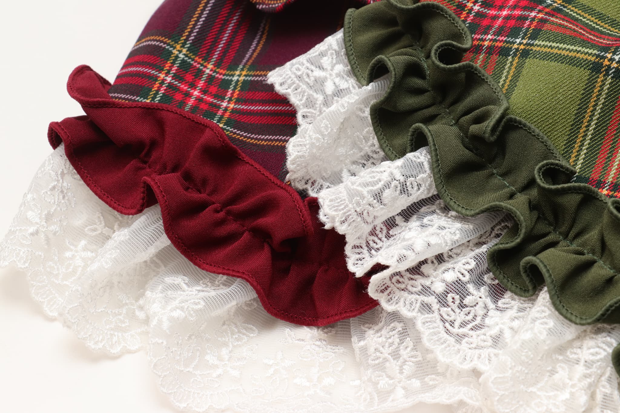 レトロいちごタータンチェックワンピース