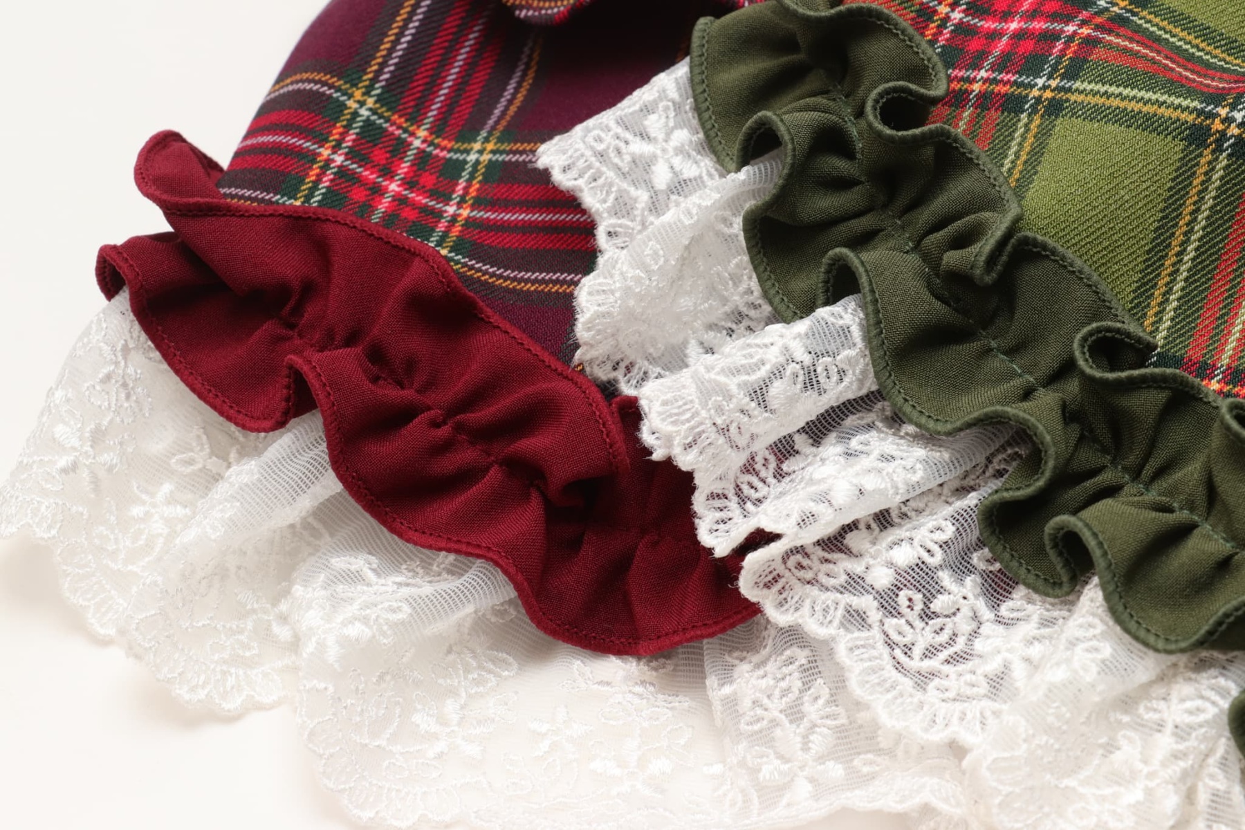 レトロいちごタータンチェックワンピース