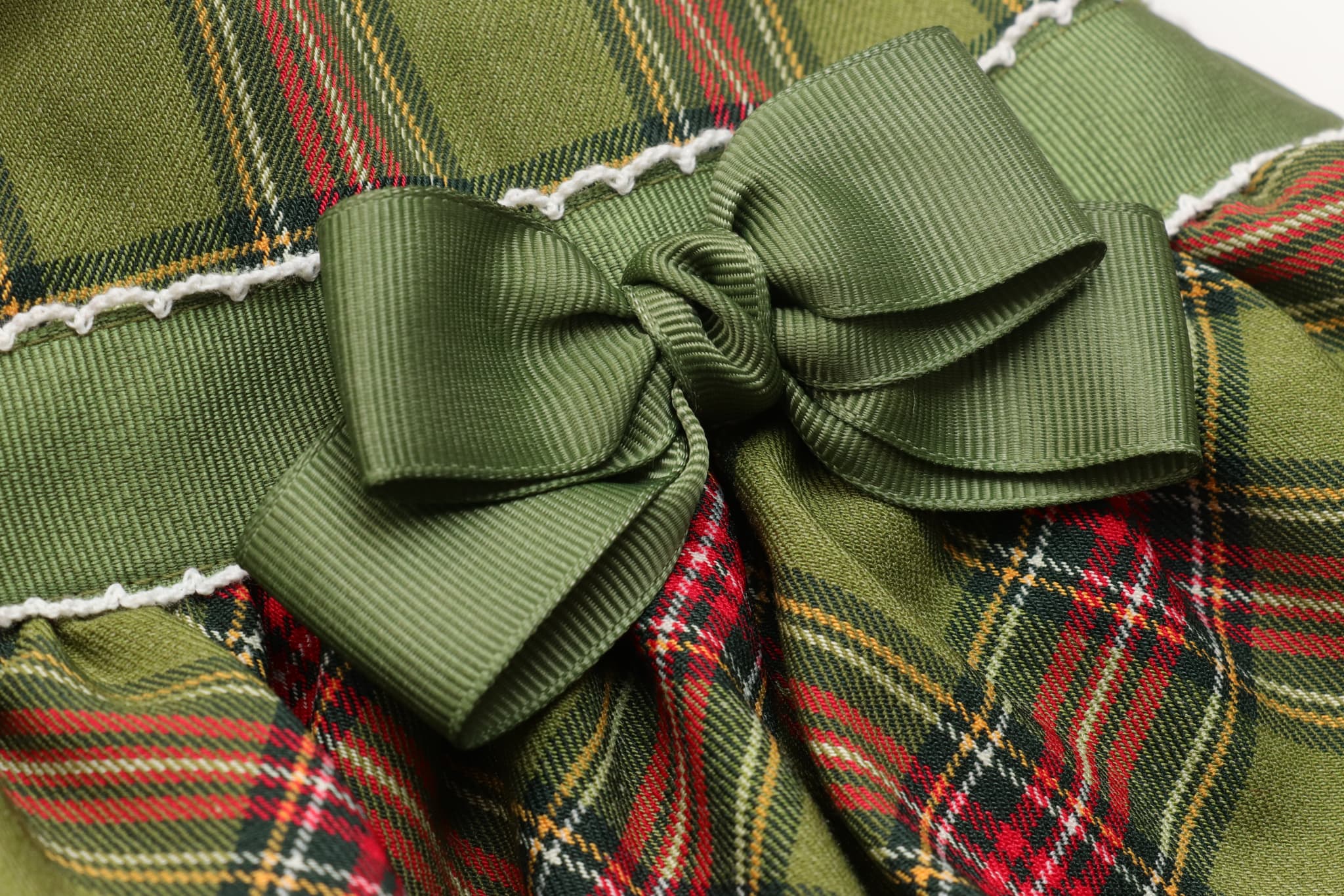 レトロいちごタータンチェックワンピース