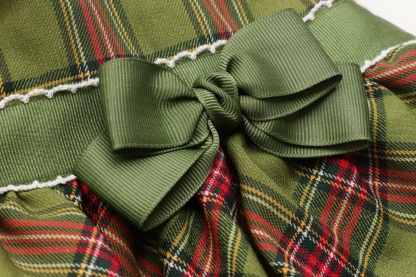 レトロいちごタータンチェックワンピース