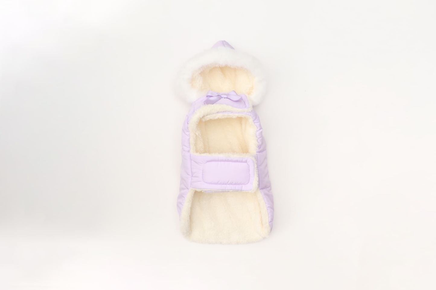 1174リボン付き中綿マント