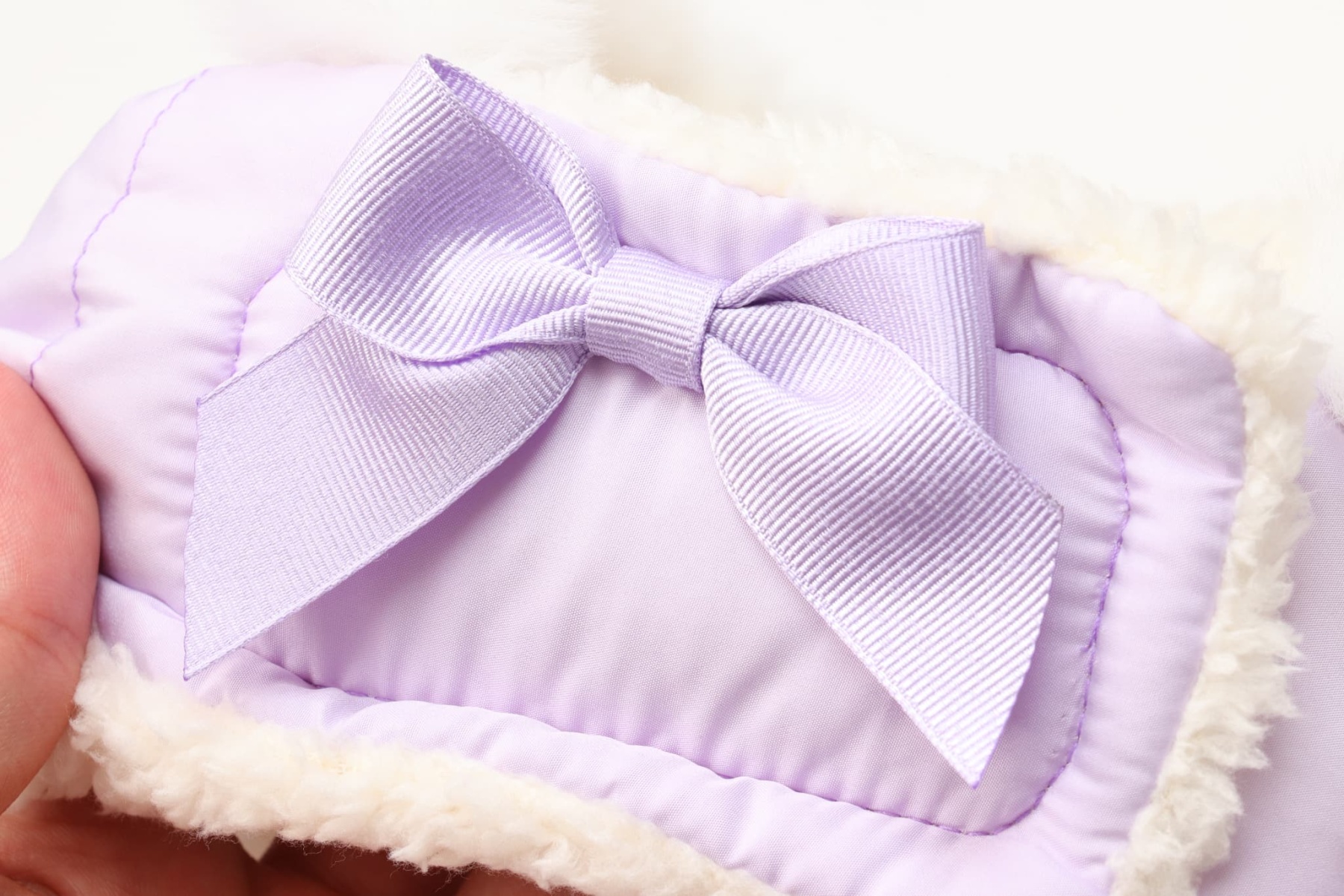 1174リボン付き中綿マント