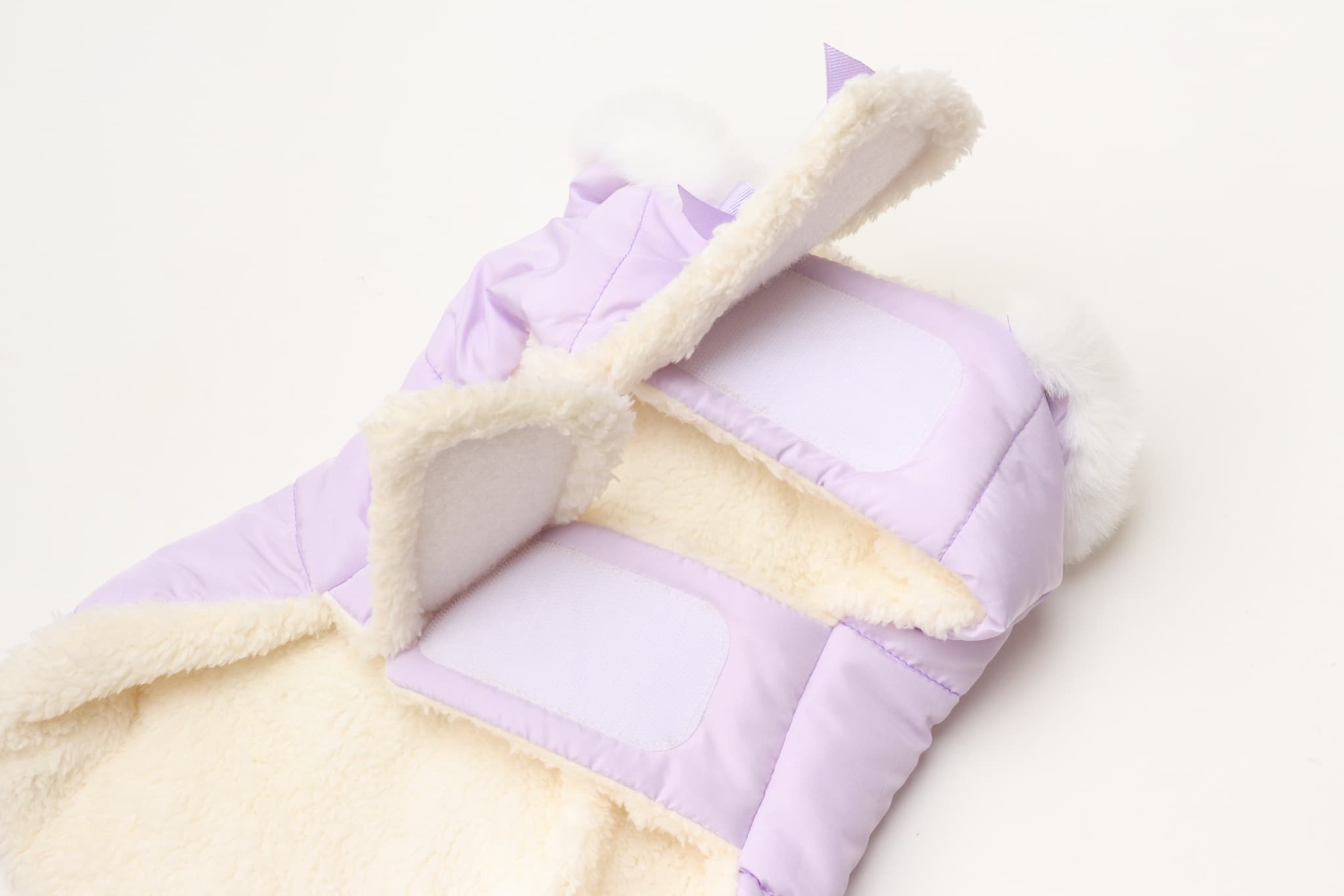 1174リボン付き中綿マント