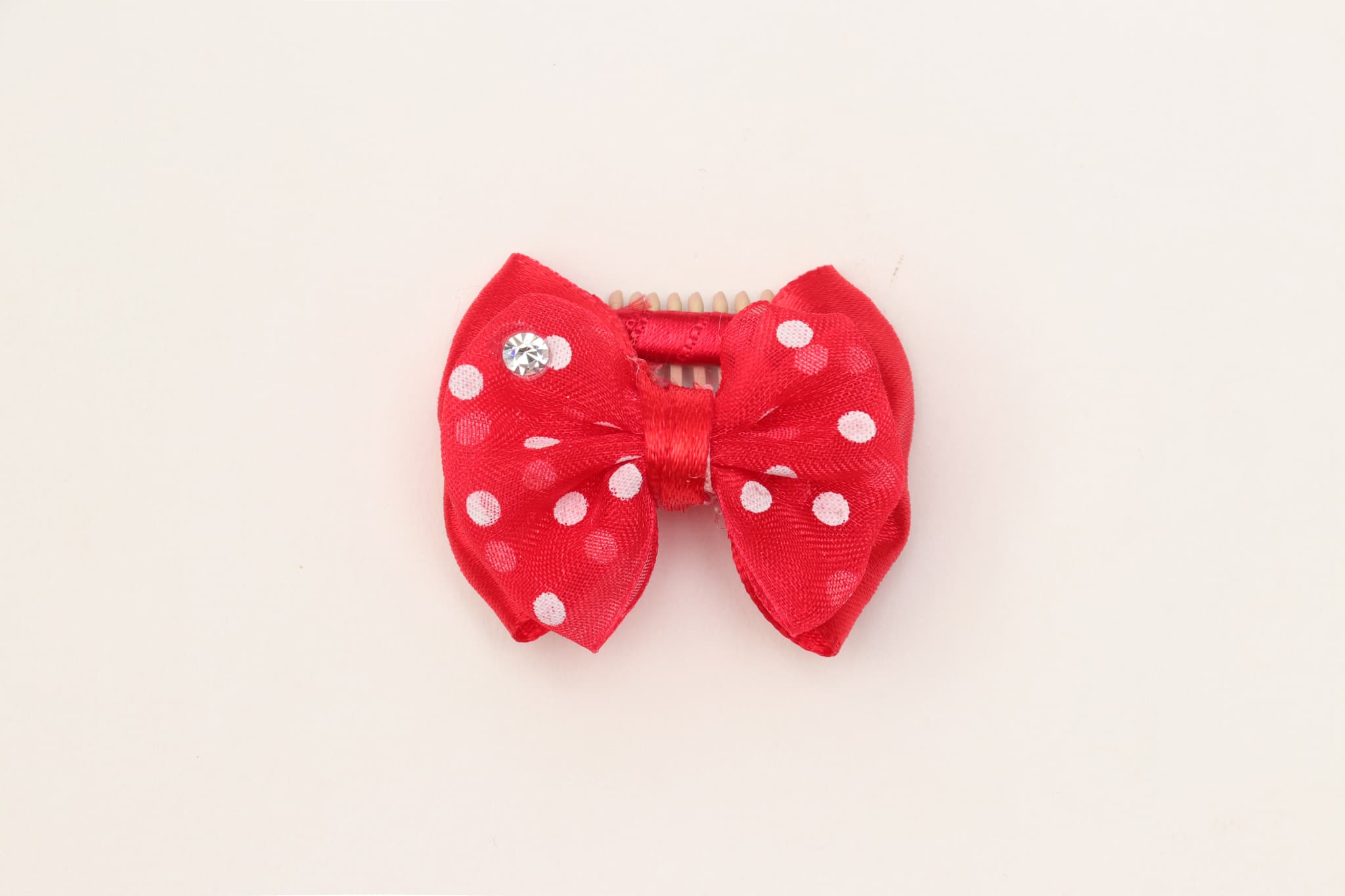 AC-046　水玉リボンコームパッチン