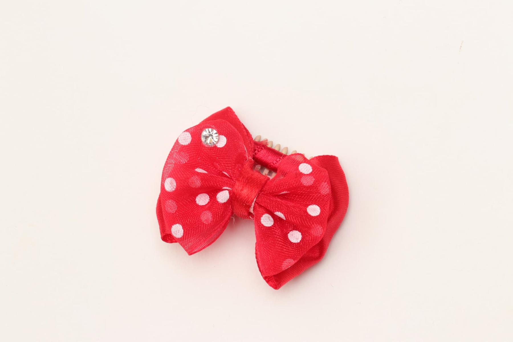 AC-046　水玉リボンコームパッチン