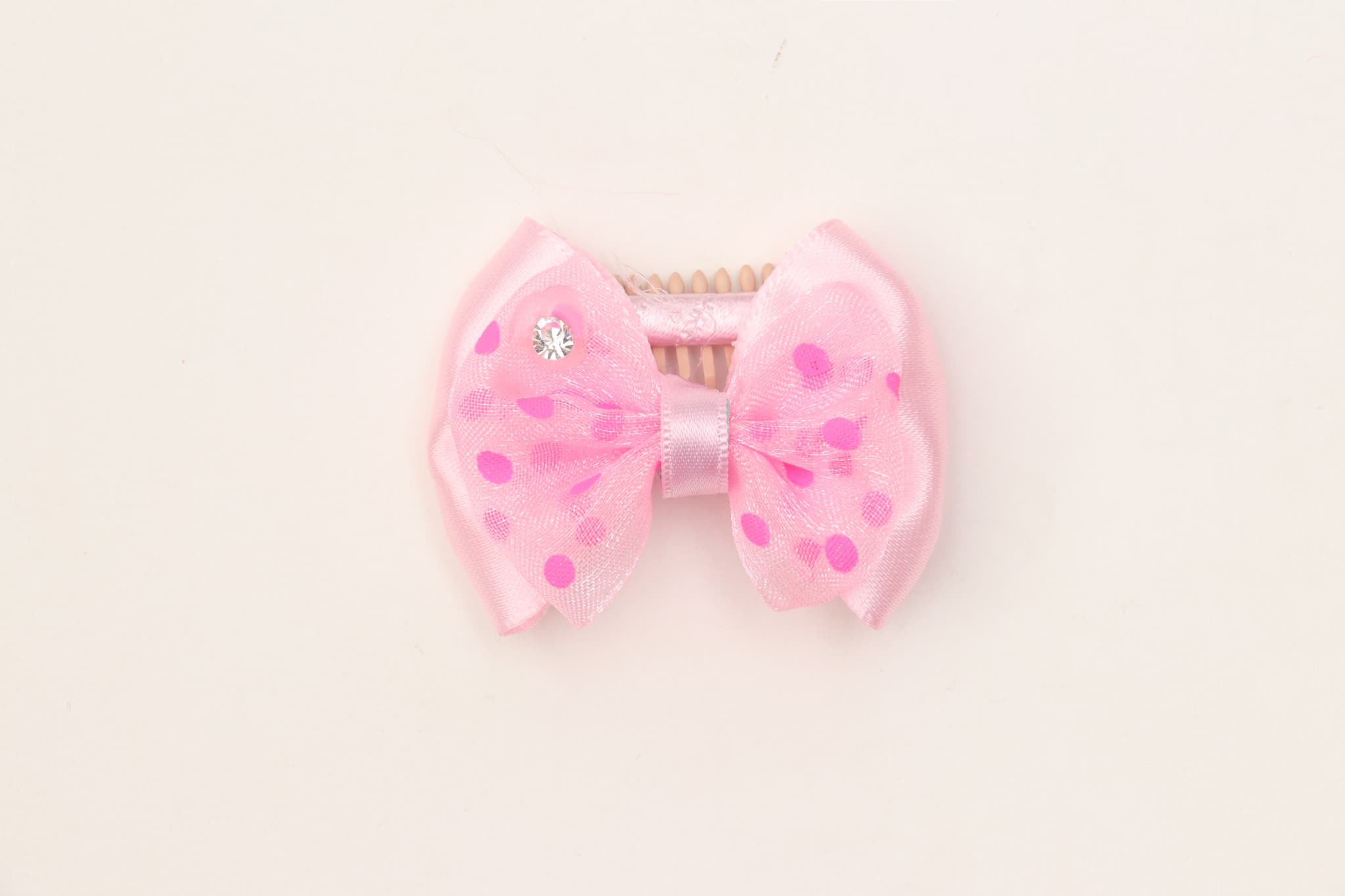 AC-046　水玉リボンコームパッチン