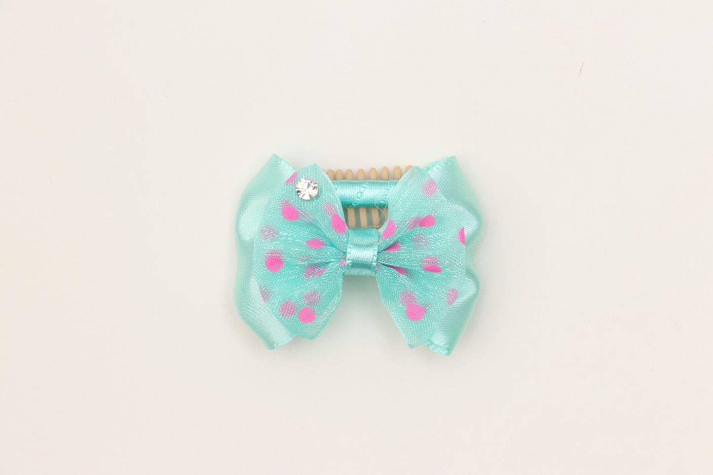 AC-046　水玉リボンコームパッチン