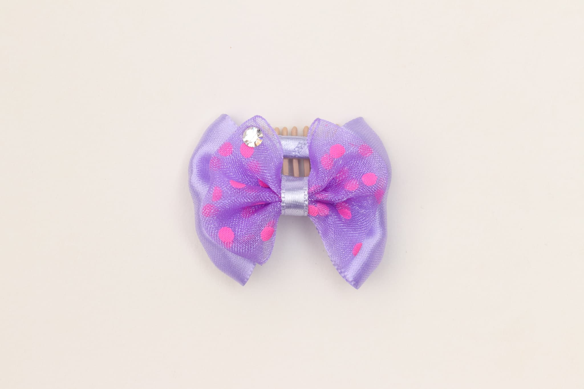 AC-046　水玉リボンコームパッチン