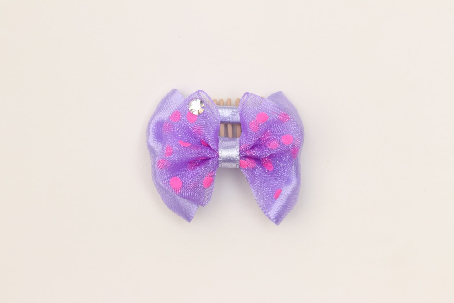 AC-046　水玉リボンコームパッチン