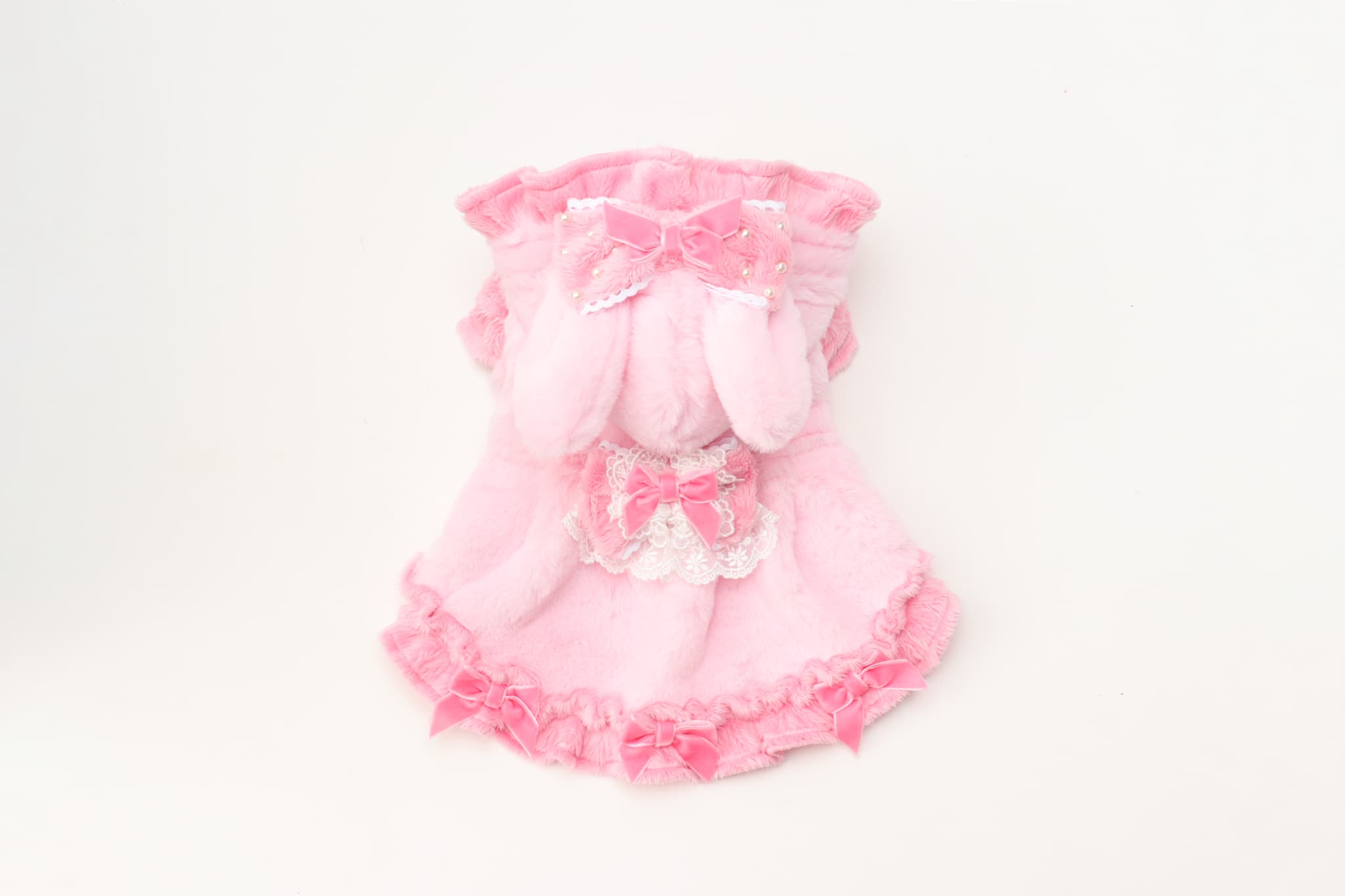 1173冬うさぎファーワンピース