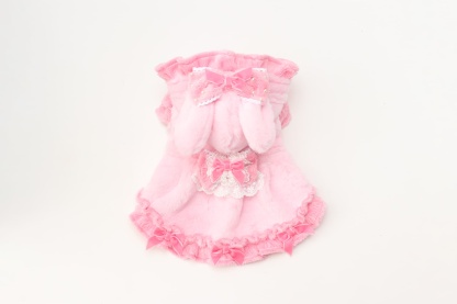 1173冬うさぎファーワンピース