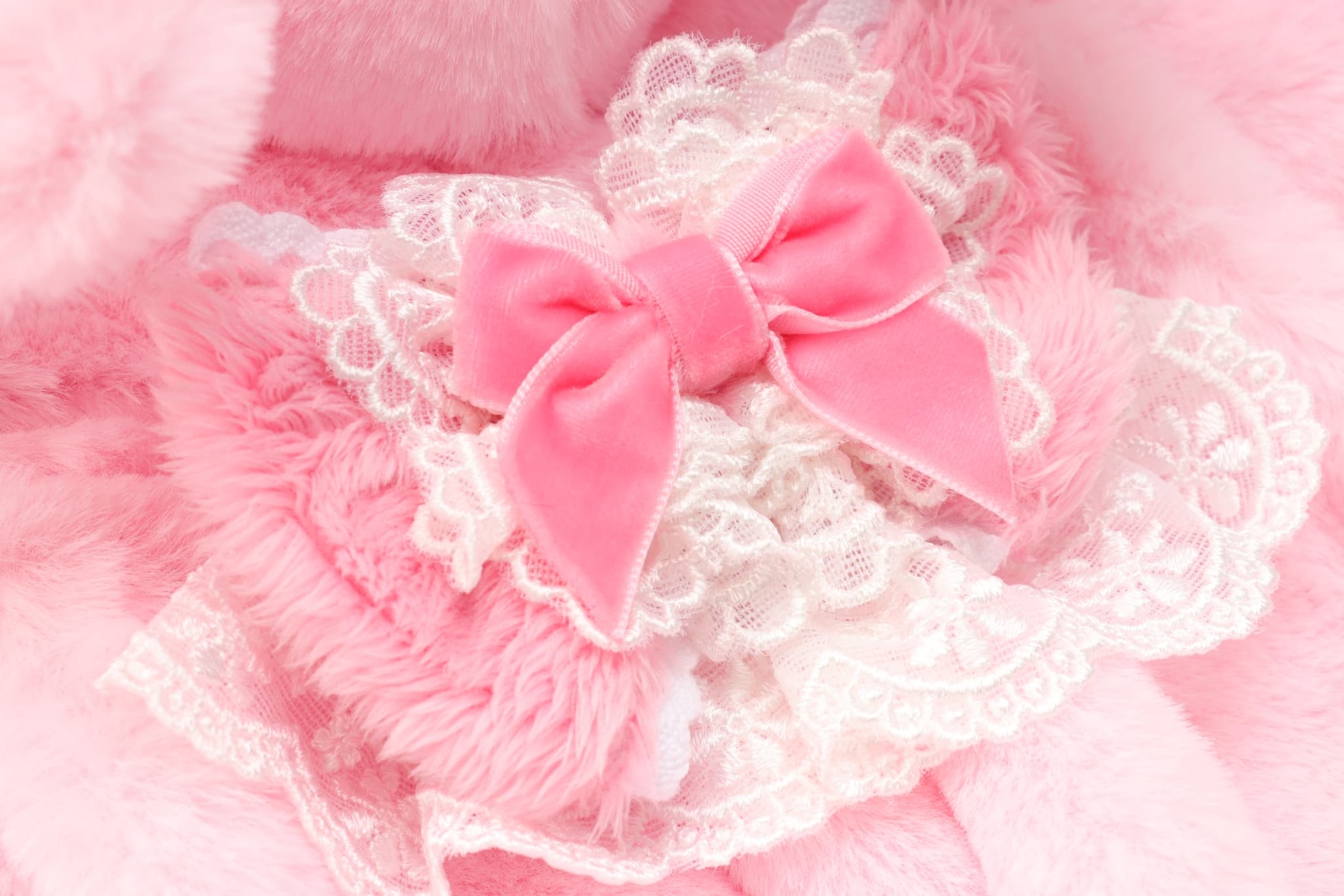 1173冬うさぎファーワンピース