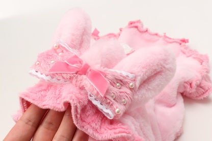 1173冬うさぎファーワンピース