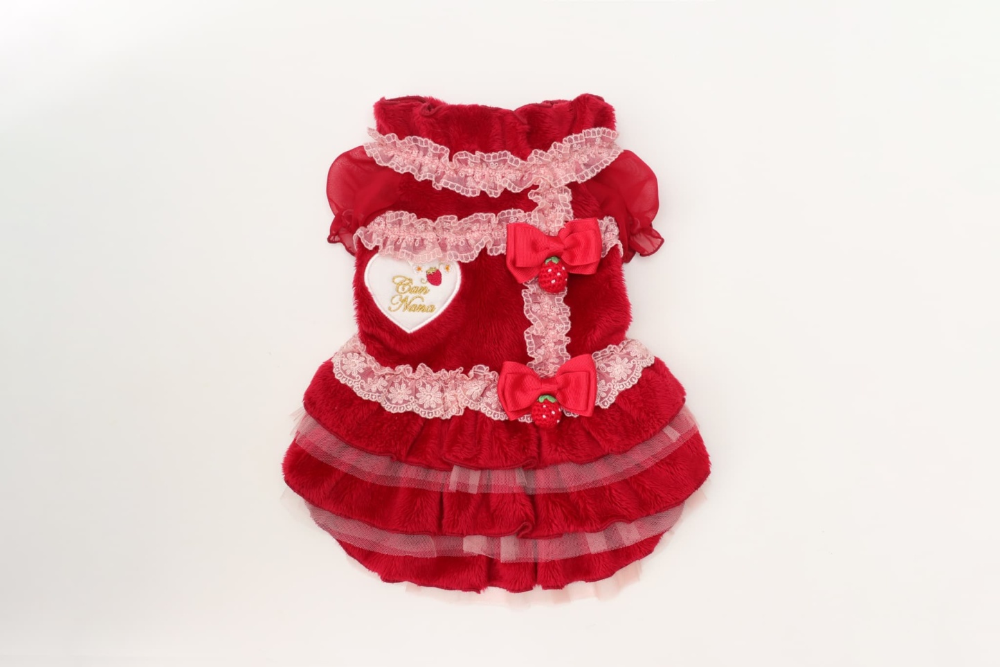 1169冬いちごデコレーションワンピース