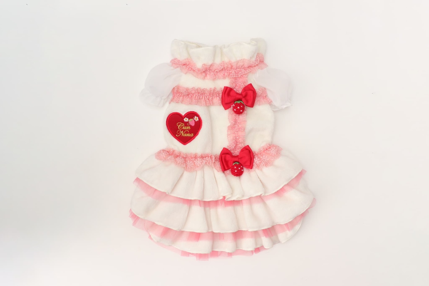 1169冬いちごデコレーションワンピース