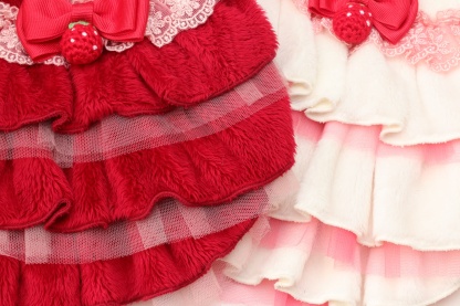 1169冬いちごデコレーションワンピース