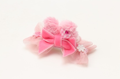 WEB-2602 ミニうさ耳バレッタリボン　