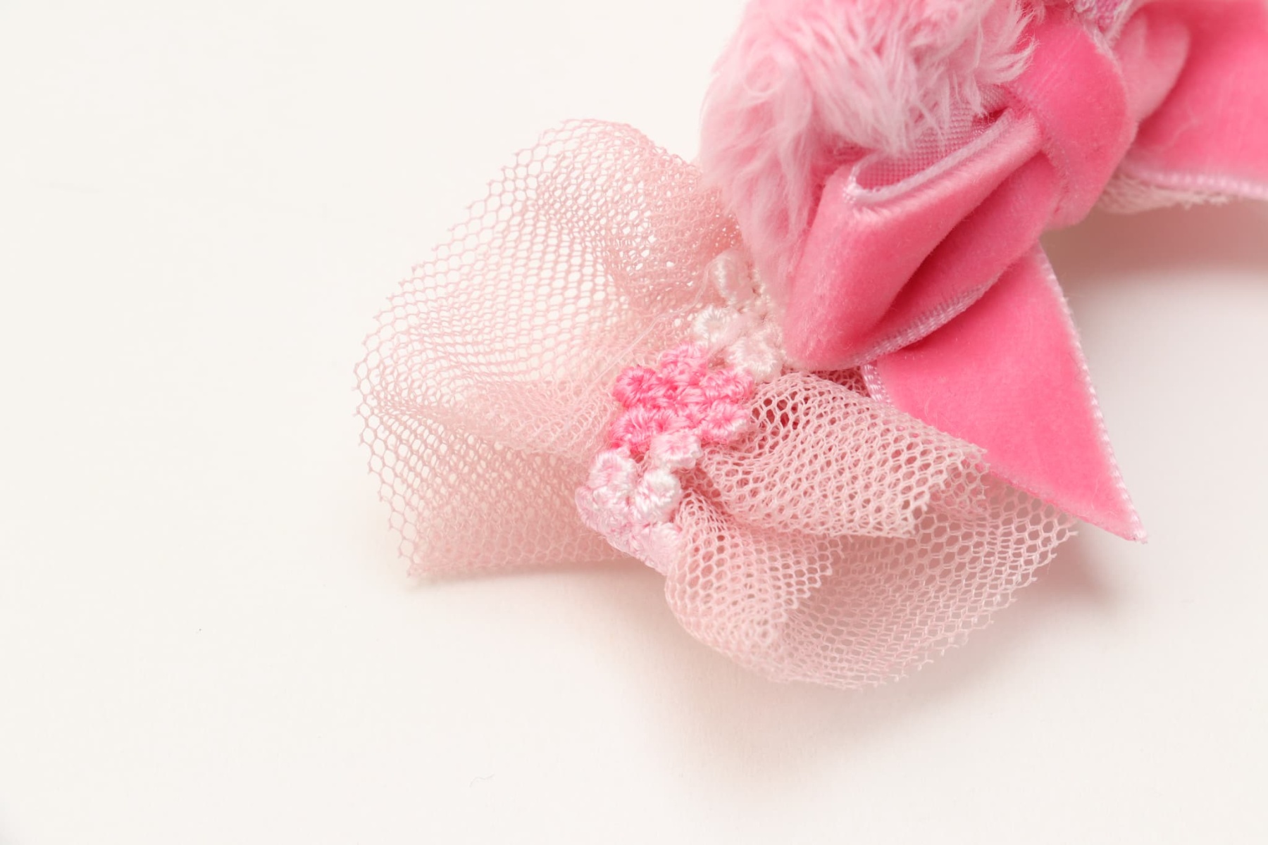 WEB-2602 ミニうさ耳バレッタリボン　