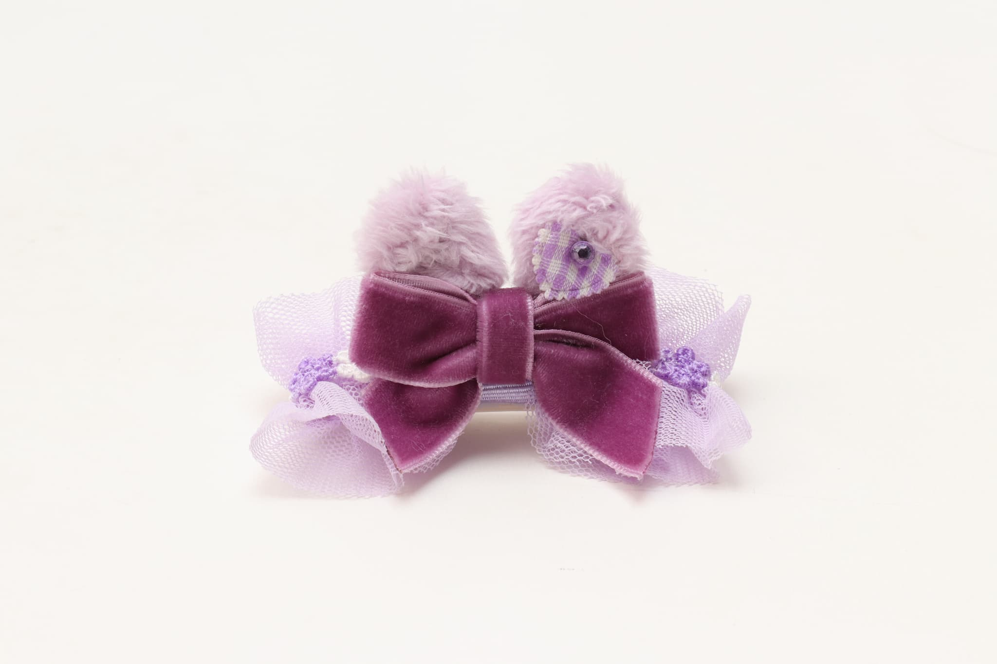 WEB-2602 ミニうさ耳バレッタリボン　