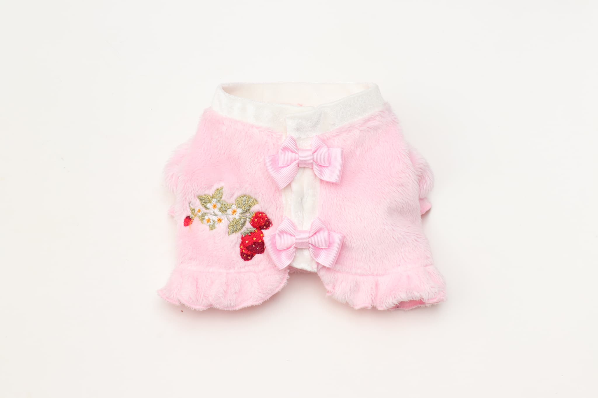 1176 いちご刺繍ハーフボレロ　