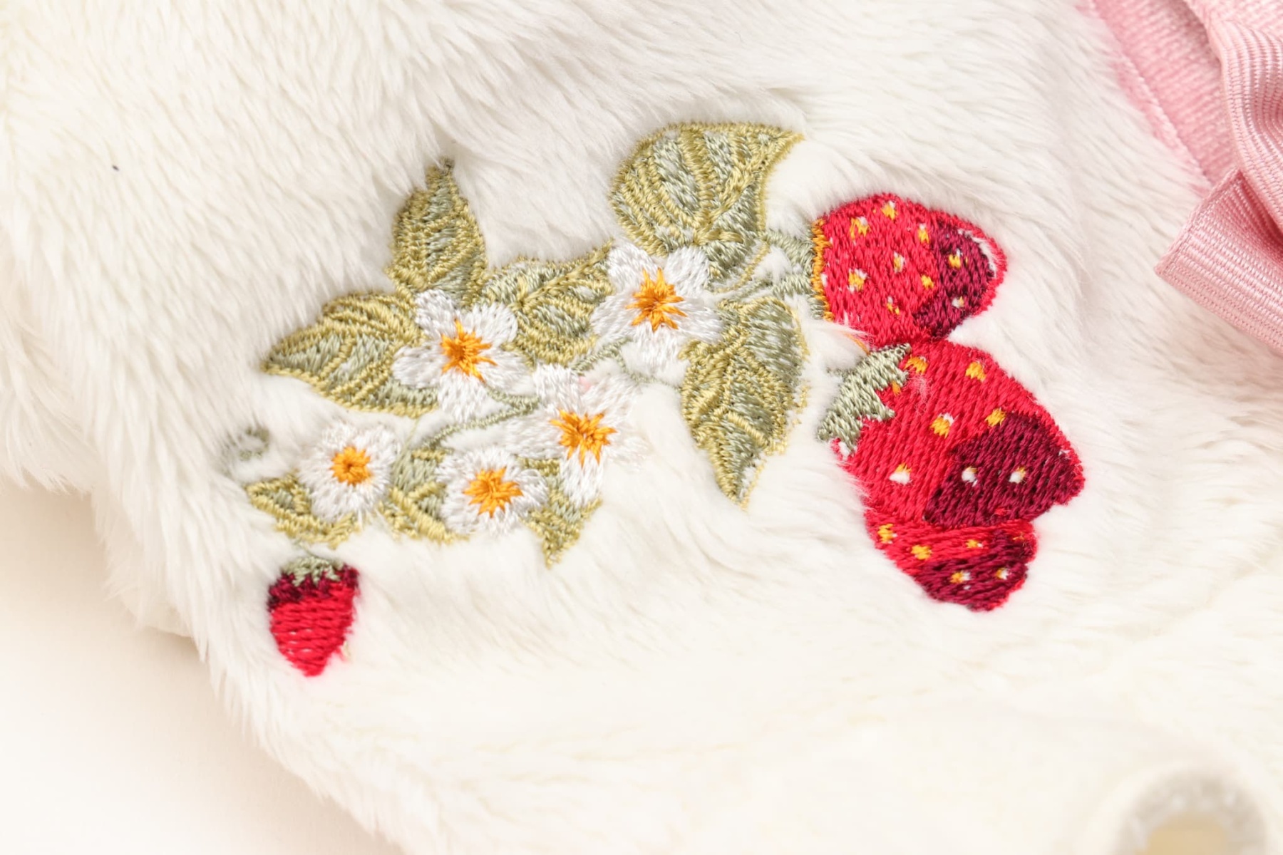 1176 いちご刺繍ハーフボレロ　