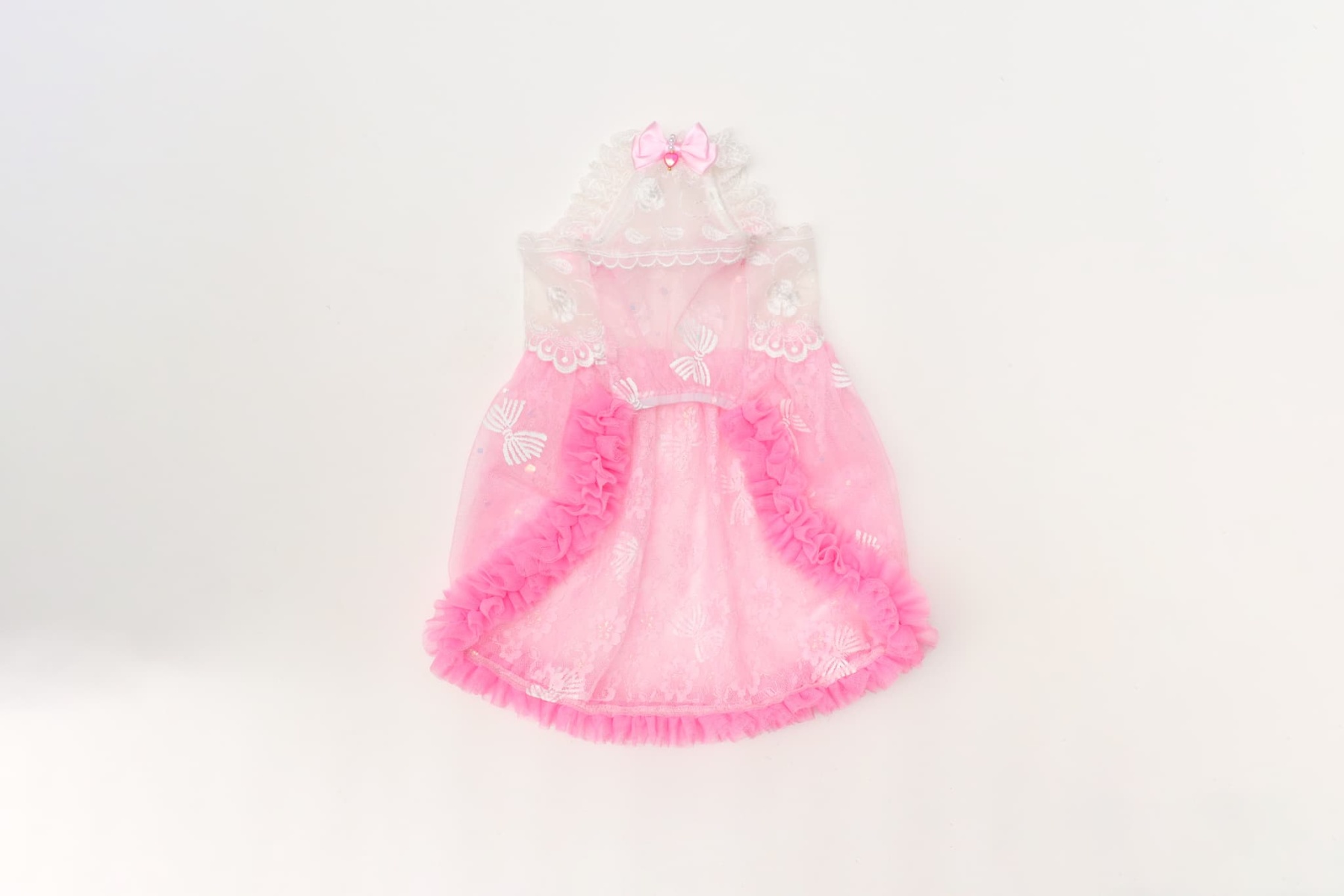 1178レース＆チュールキャミワンピース(リボンブローチ付き)