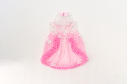 1178レース＆チュールキャミワンピース(リボンブローチ付き)