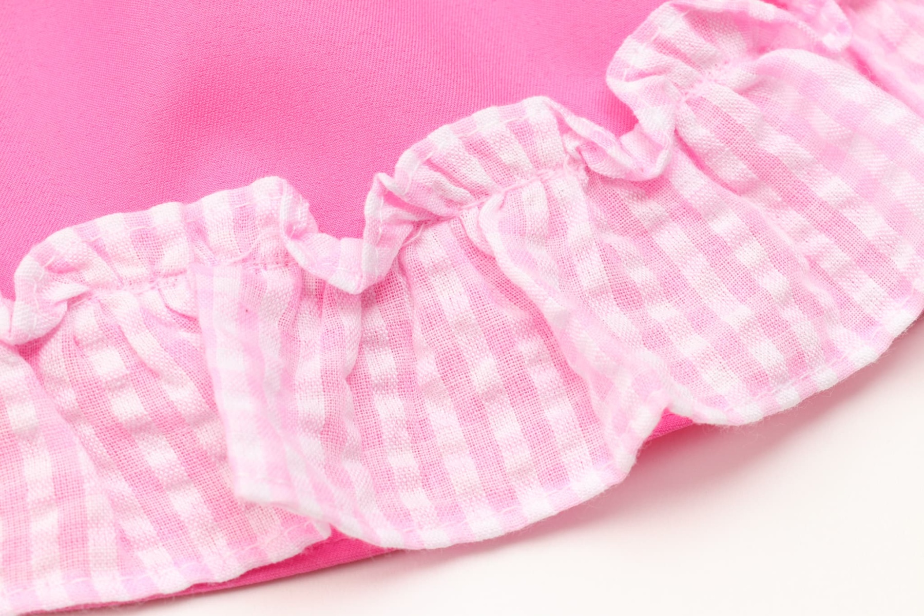 1177 ハートギンガムワンピース