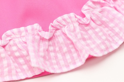 1177 ハートギンガムワンピース