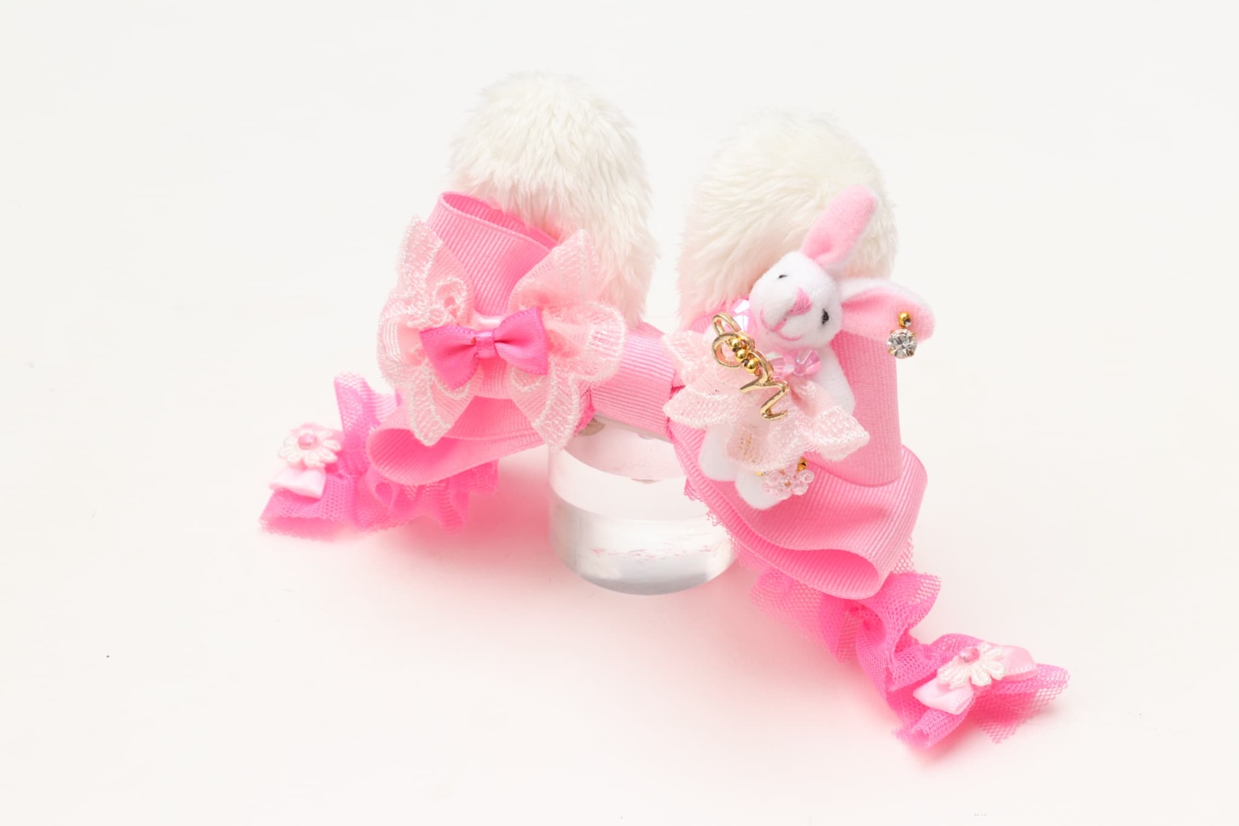 LB-327 うさぎデコカチューシャバレッタリボン