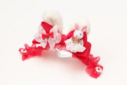 LB-327 うさぎデコカチューシャバレッタリボン