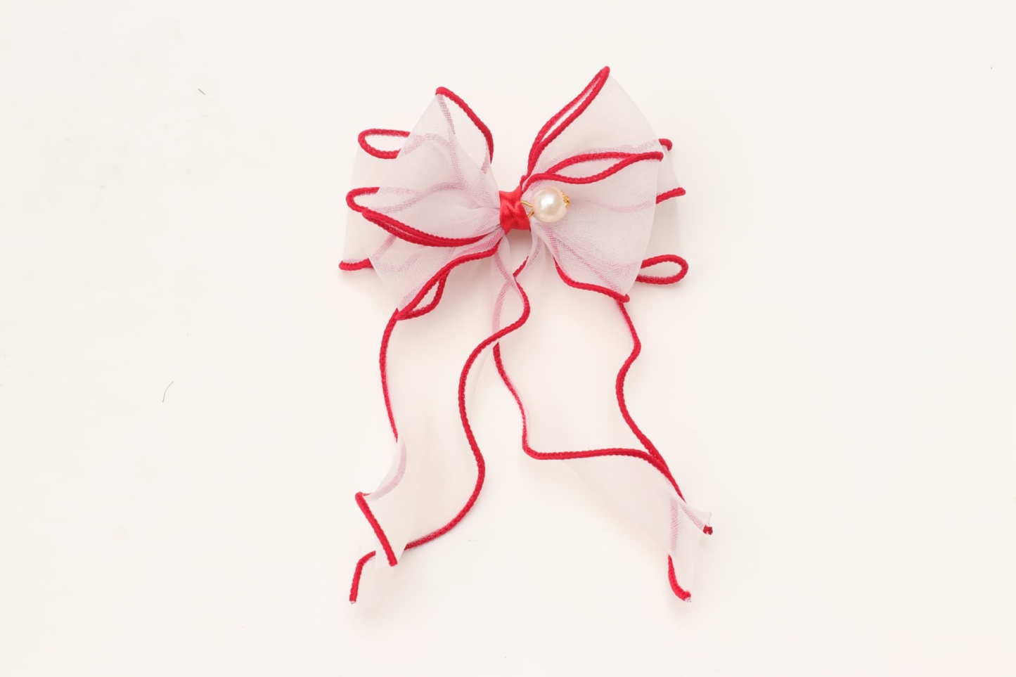 新色　LB-279オーガンジーフリルバレッタリボン