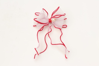 新色　LB-279オーガンジーフリルバレッタリボン