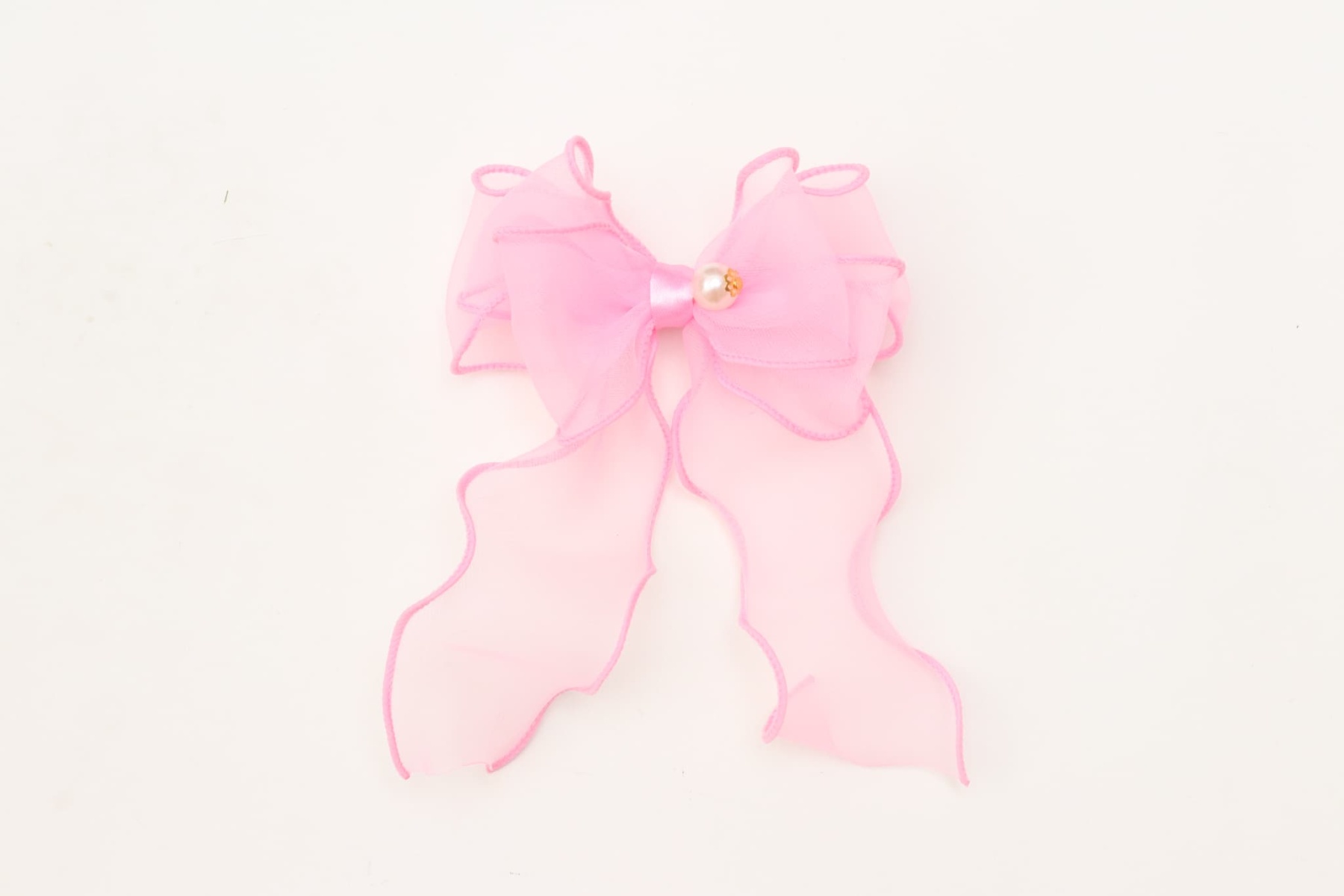 新色　LB-279オーガンジーフリルバレッタリボン