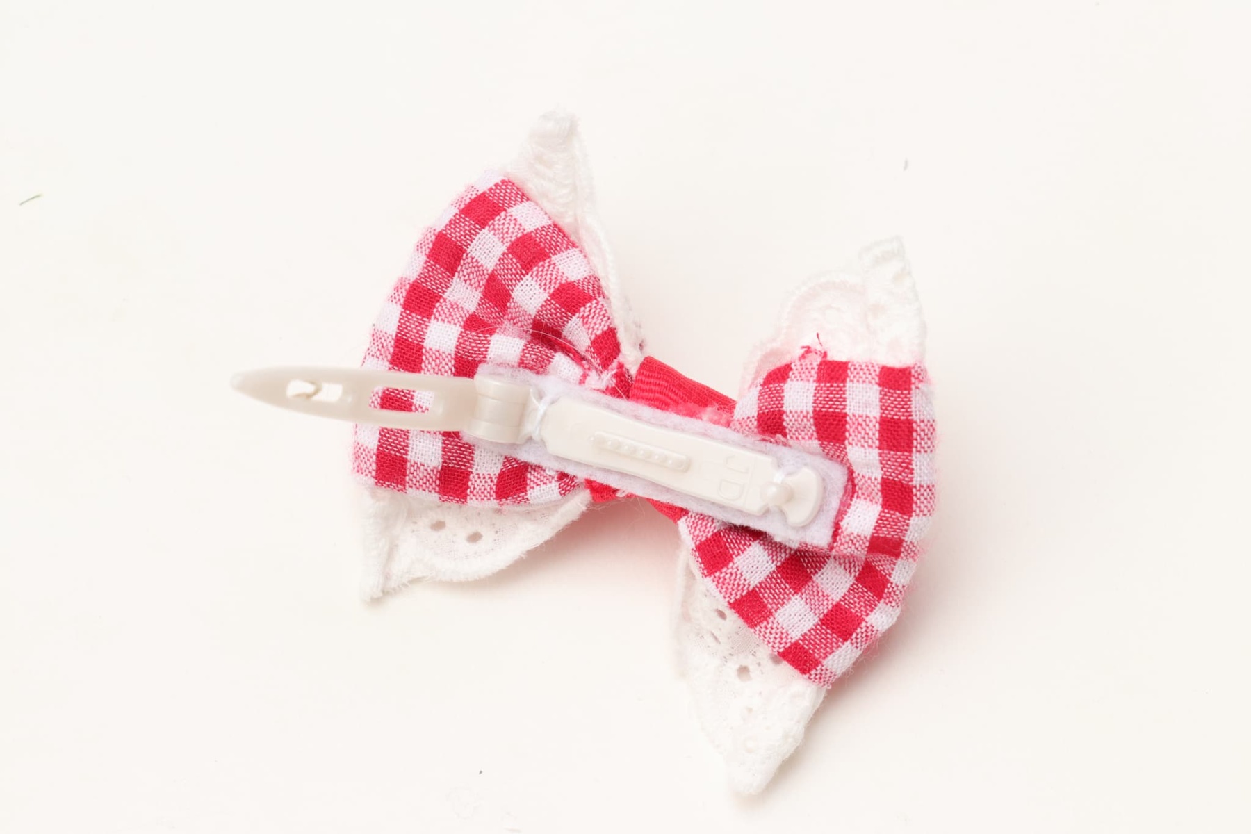 LB-333 ギンガム×チェリーバレッタリボン